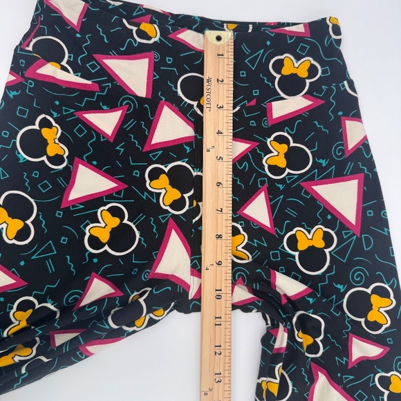 Lularoe Leggings Women One Size Black Minnie Mouse Retro Comfy Stretch Disney - Picture 8 of 11